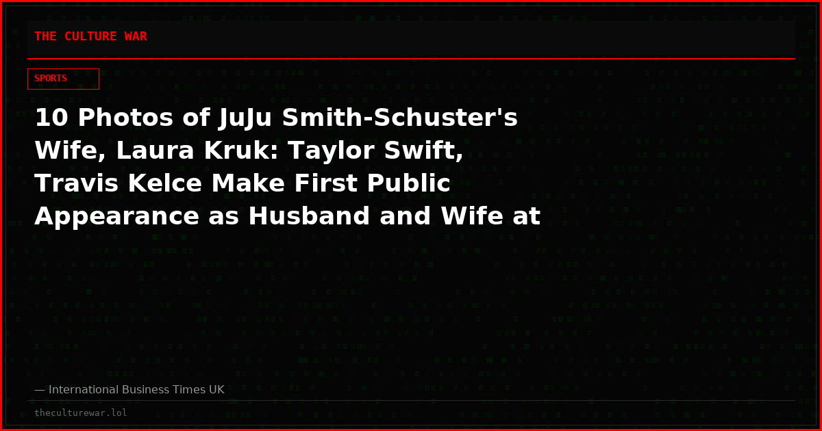10 Photos of JuJu Smith-Schuster's Wife, Laura Kruk: Taylor Swift, Travis Kelce Make First Public Appearance as Husband and Wife at NFL Star's Wedding