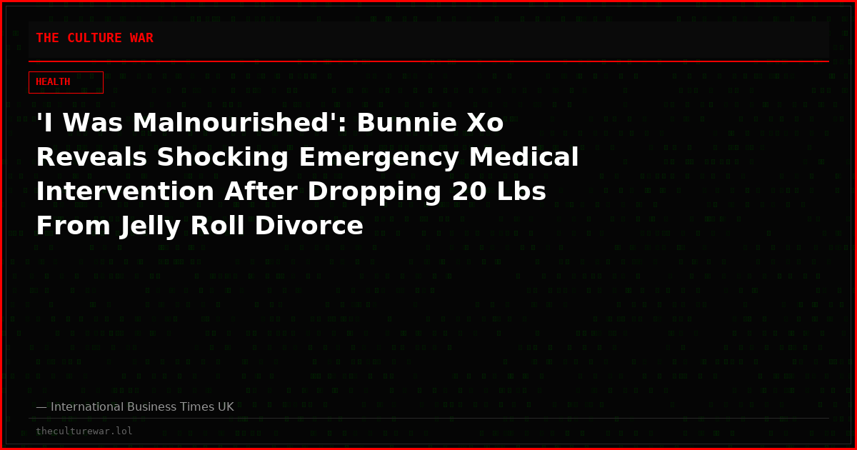'I Was Malnourished': Bunnie Xo Reveals Shocking Emergency Medical Intervention After Dropping 20 Lbs From Jelly Roll Divorce