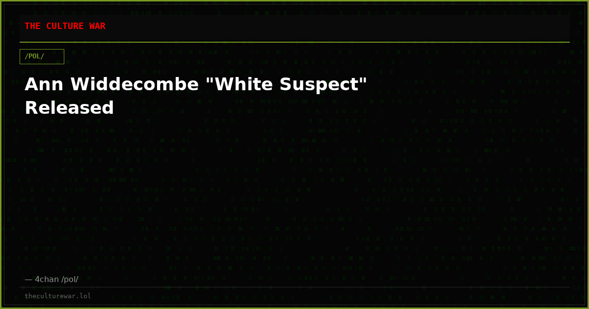 Ann Widdecombe "White Suspect" Released