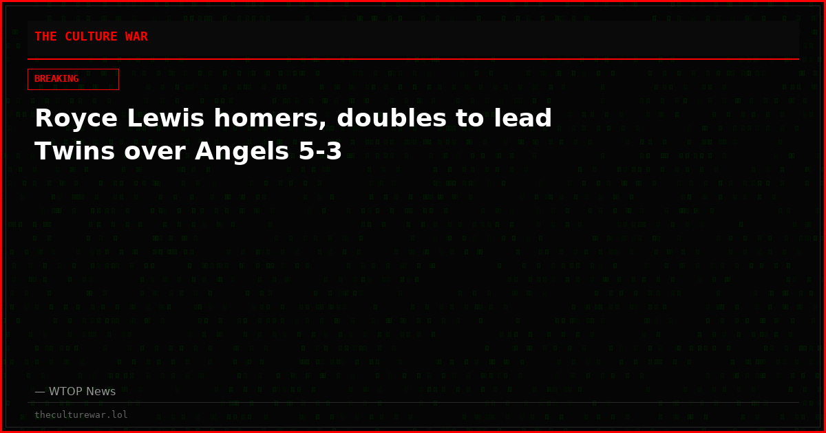Royce Lewis homers, doubles to lead Twins over Angels 5-3
