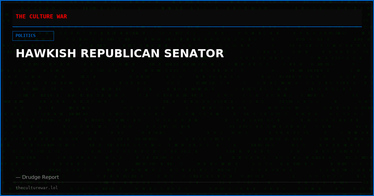 HAWKISH REPUBLICAN SENATOR