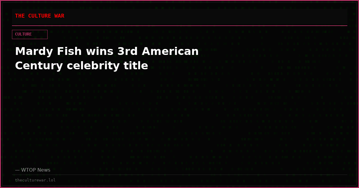 Mardy Fish wins 3rd American Century celebrity title
