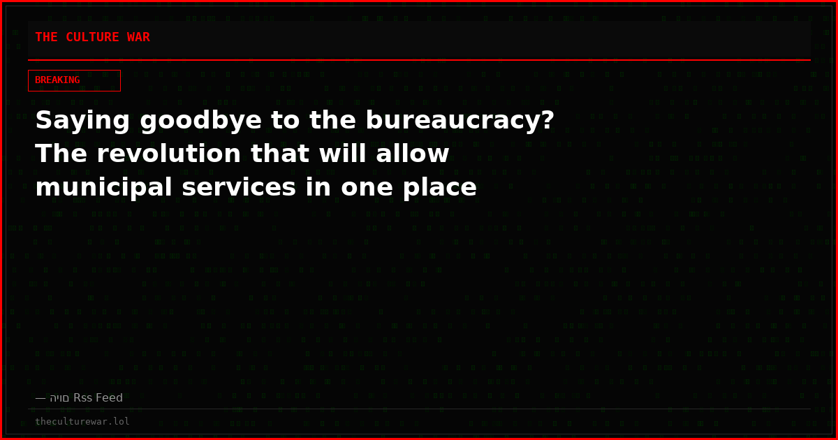 Saying goodbye to the bureaucracy? The revolution that will allow municipal services in one place