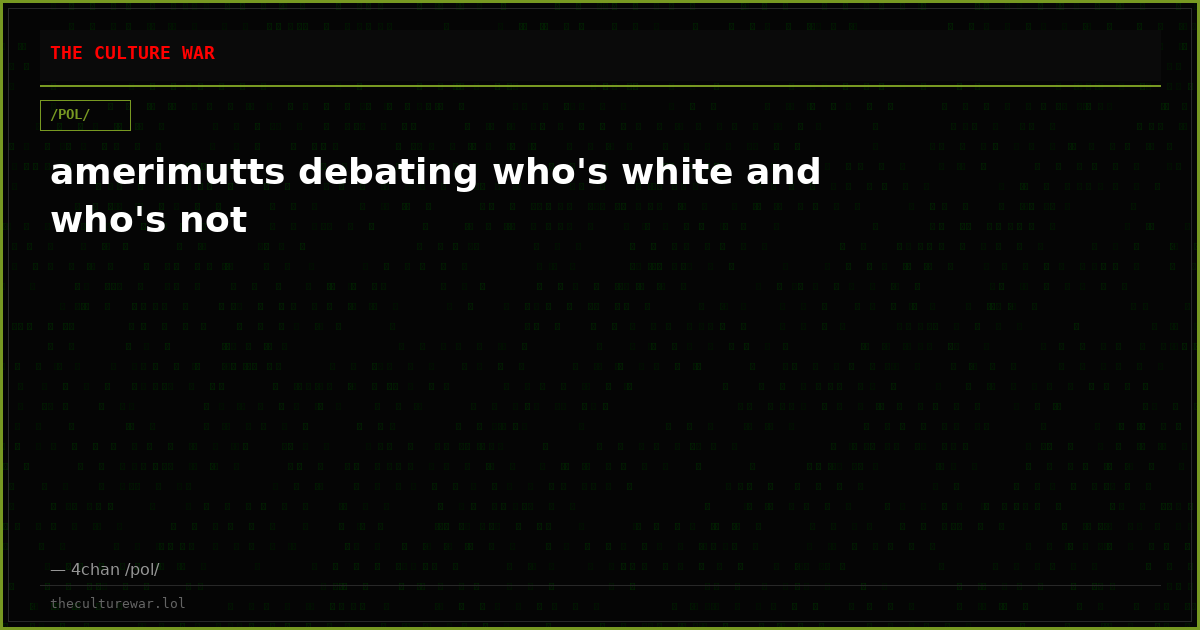 amerimutts debating who's white and who's not