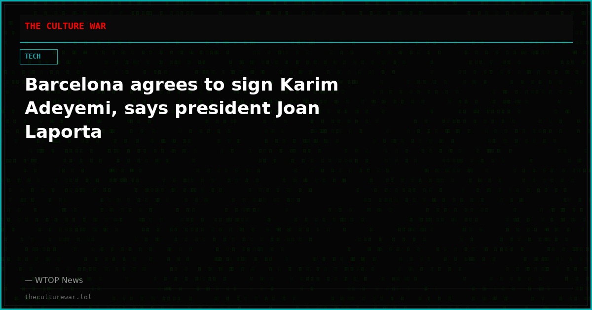 Barcelona agrees to sign Karim Adeyemi, says president Joan Laporta