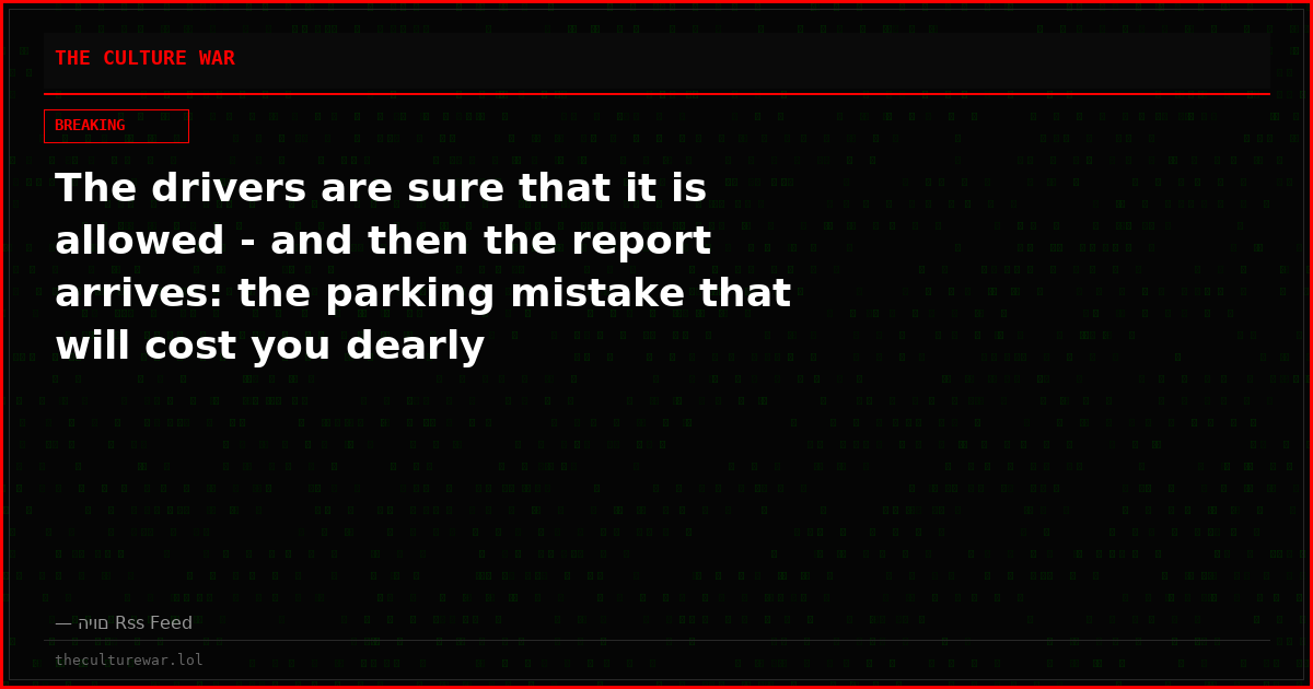 The drivers are sure that it is allowed - and then the report arrives: the parking mistake that will cost you dearly