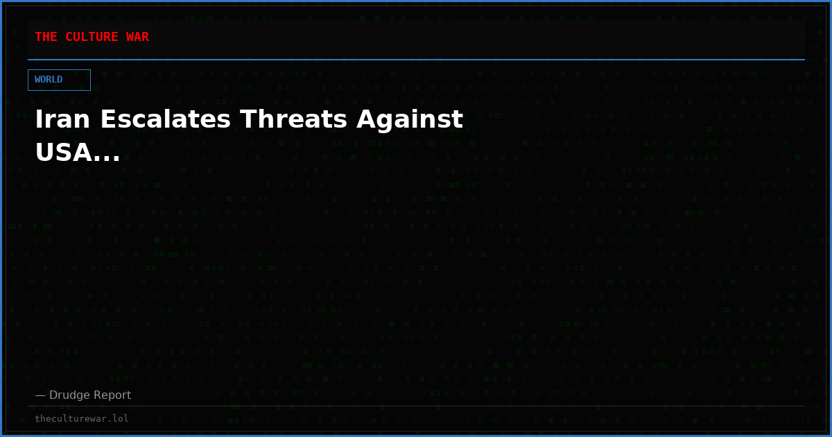 Iran Escalates Threats Against USA...