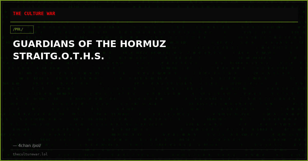 GUARDIANS OF THE HORMUZ STRAITG.O.T.H.S.