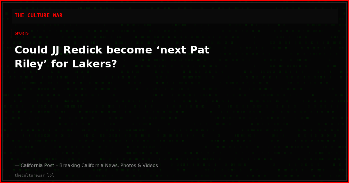 Could JJ Redick become ‘next Pat Riley’ for Lakers?
