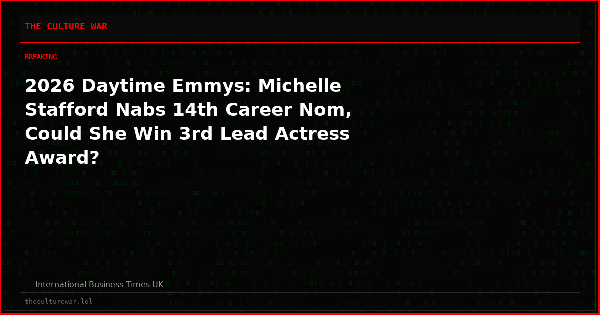 2026 Daytime Emmys: Michelle Stafford Nabs 14th Career Nom, Could She Win 3rd Lead Actress Award?