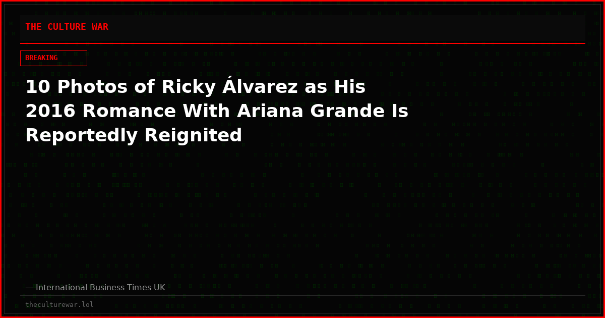 10 Photos of Ricky Álvarez as His 2016 Romance With Ariana Grande Is Reportedly Reignited
