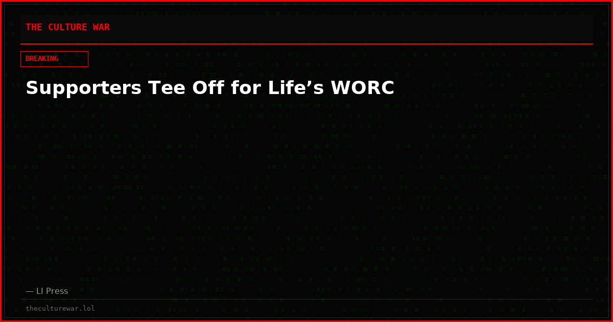 Supporters Tee Off for Life’s WORC