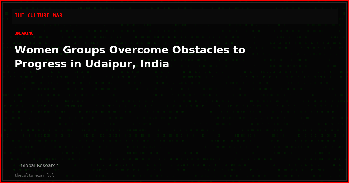 Women Groups Overcome Obstacles to Progress in Udaipur, India