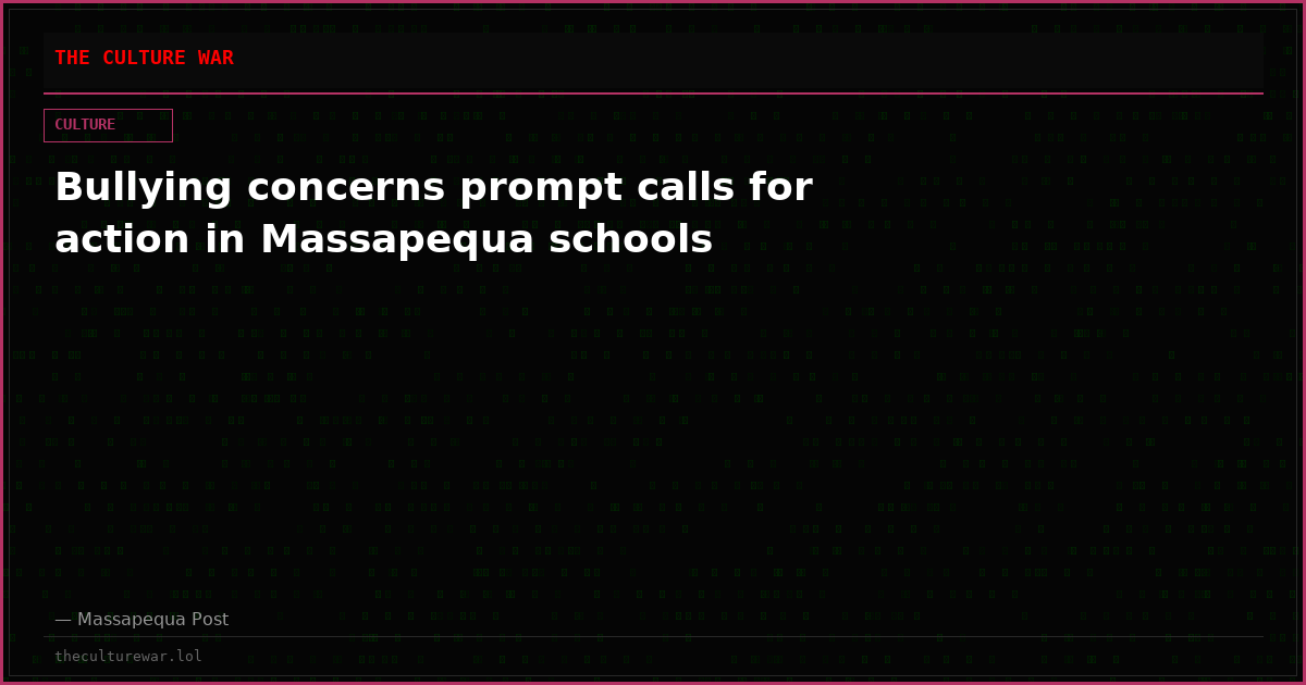 Bullying concerns prompt calls for action in Massapequa schools