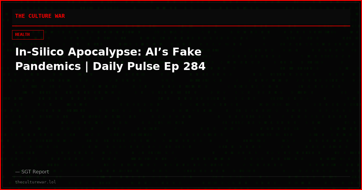 In-Silico Apocalypse: AI’s Fake Pandemics | Daily Pulse Ep 284