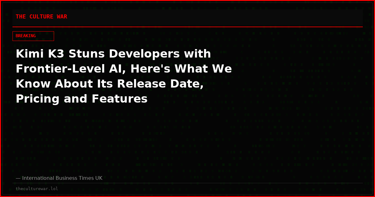 Kimi K3 Stuns Developers with Frontier-Level AI, Here's What We Know About Its Release Date, Pricing and Features