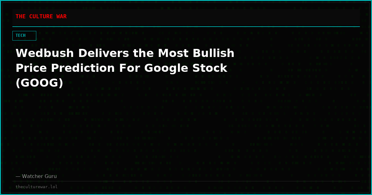 Wedbush Delivers the Most Bullish Price Prediction For Google Stock (GOOG)