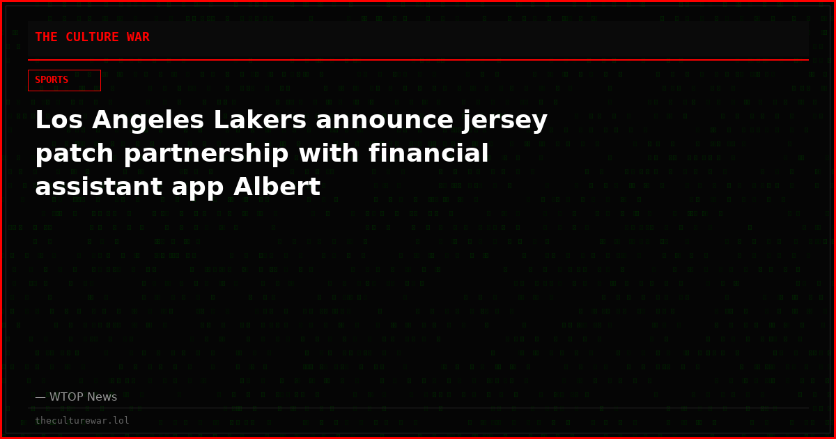 Los Angeles Lakers announce jersey patch partnership with financial assistant app Albert