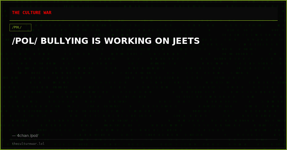 /POL/ BULLYING IS WORKING ON JEETS