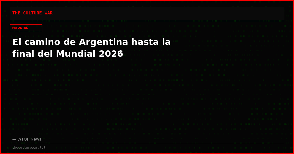 El camino de Argentina hasta la final del Mundial 2026