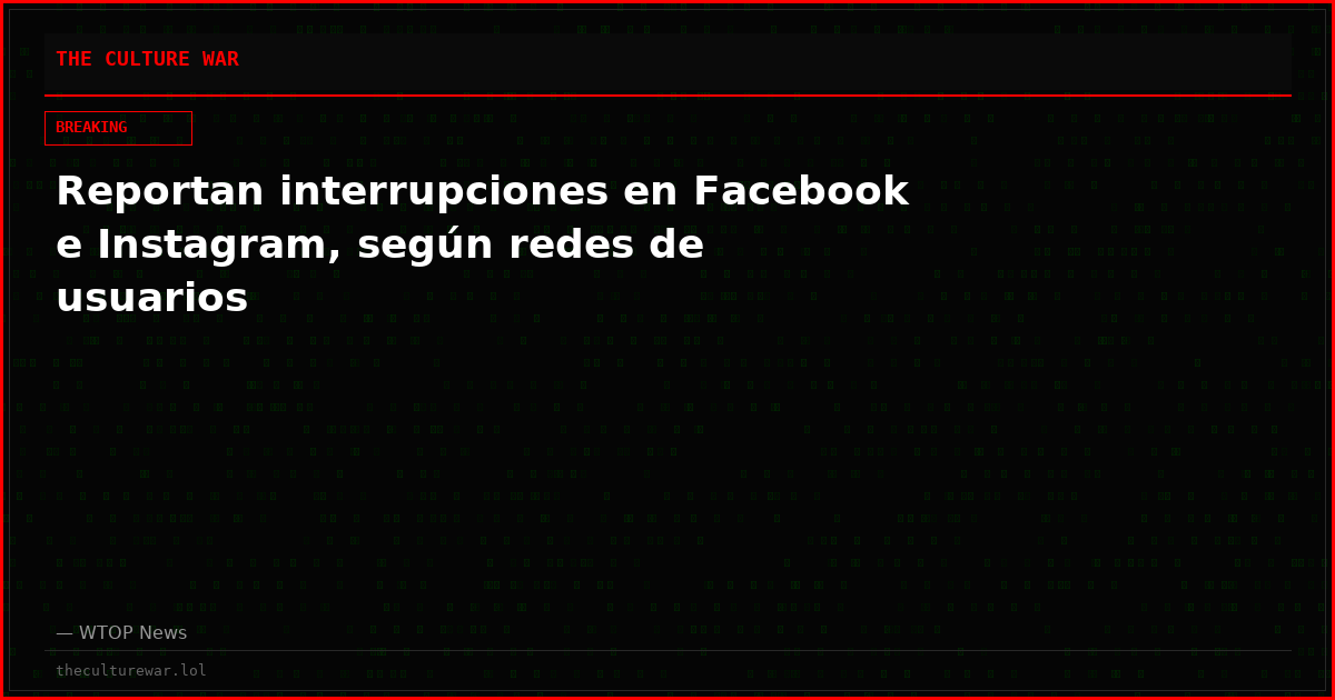 Reportan interrupciones en Facebook e Instagram, según redes de usuarios