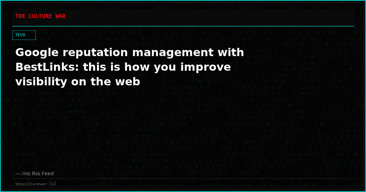 Google reputation management with BestLinks: this is how you improve visibility on the web