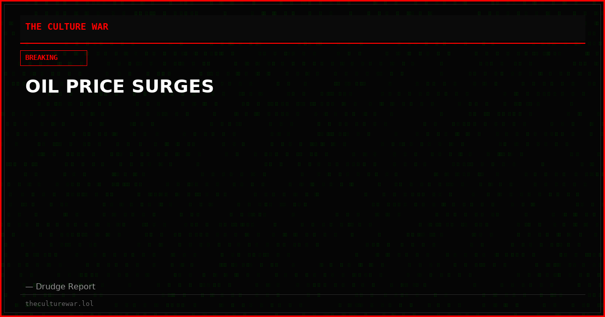 OIL PRICE SURGES