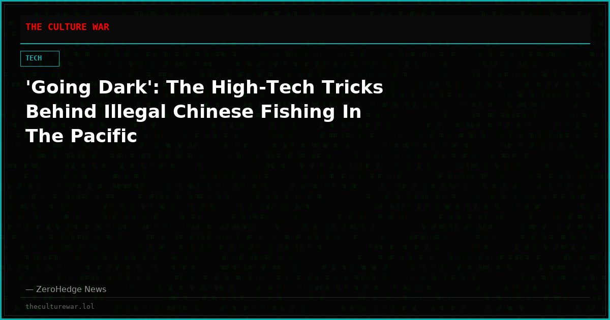 'Going Dark': The High-Tech Tricks Behind Illegal Chinese Fishing In The Pacific