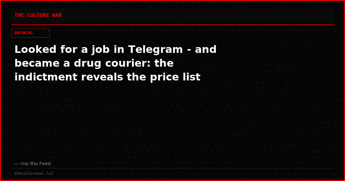 Looked for a job in Telegram - and became a drug courier: the indictment reveals the price list