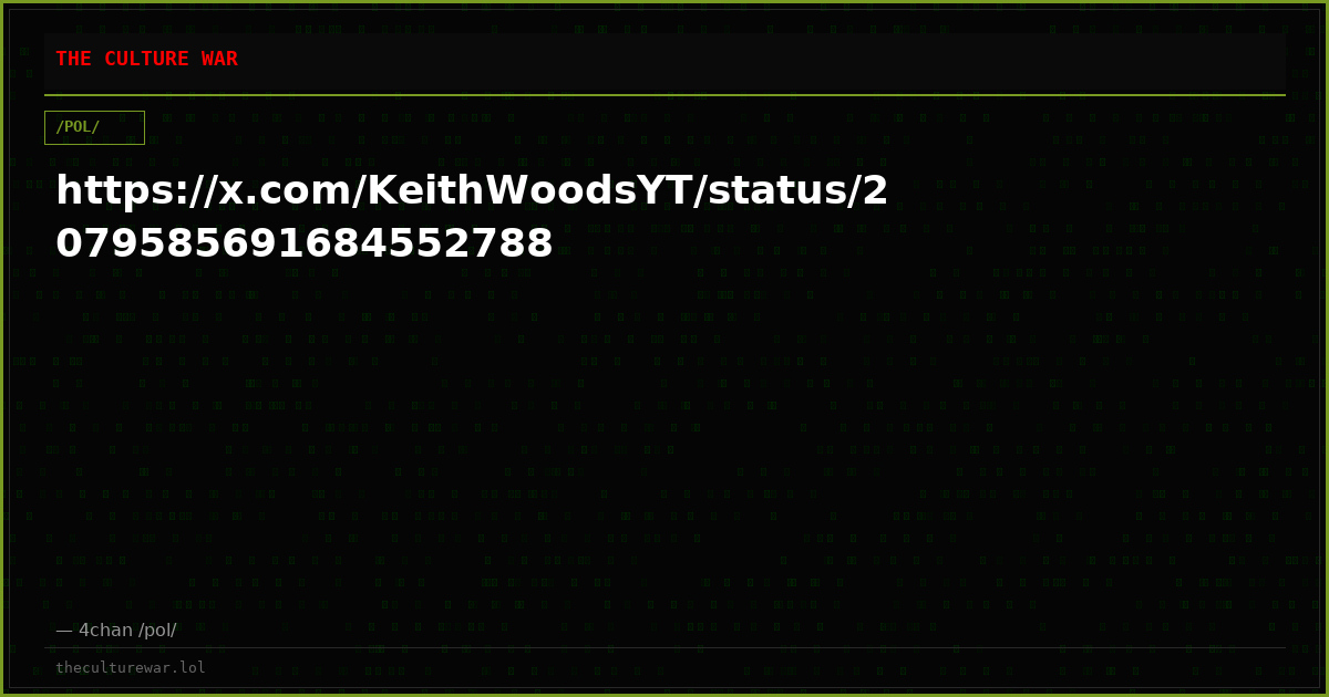 https://x.com/KeithWoodsYT/status/2079585691684552788
