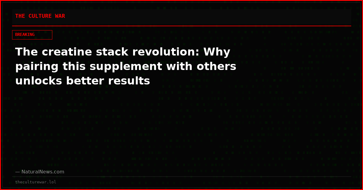 The creatine stack revolution: Why pairing this supplement with others unlocks better results