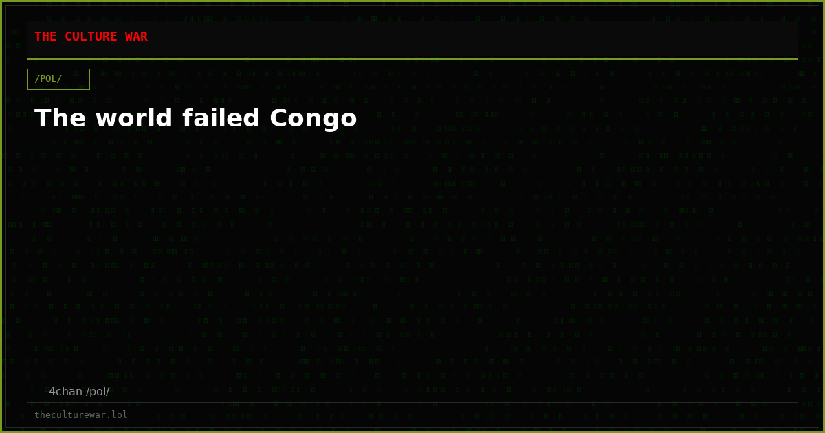 The world failed Congo