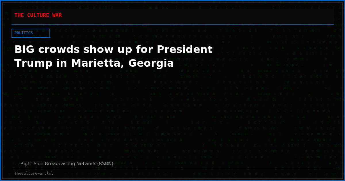BIG crowds show up for President Trump in Marietta, Georgia