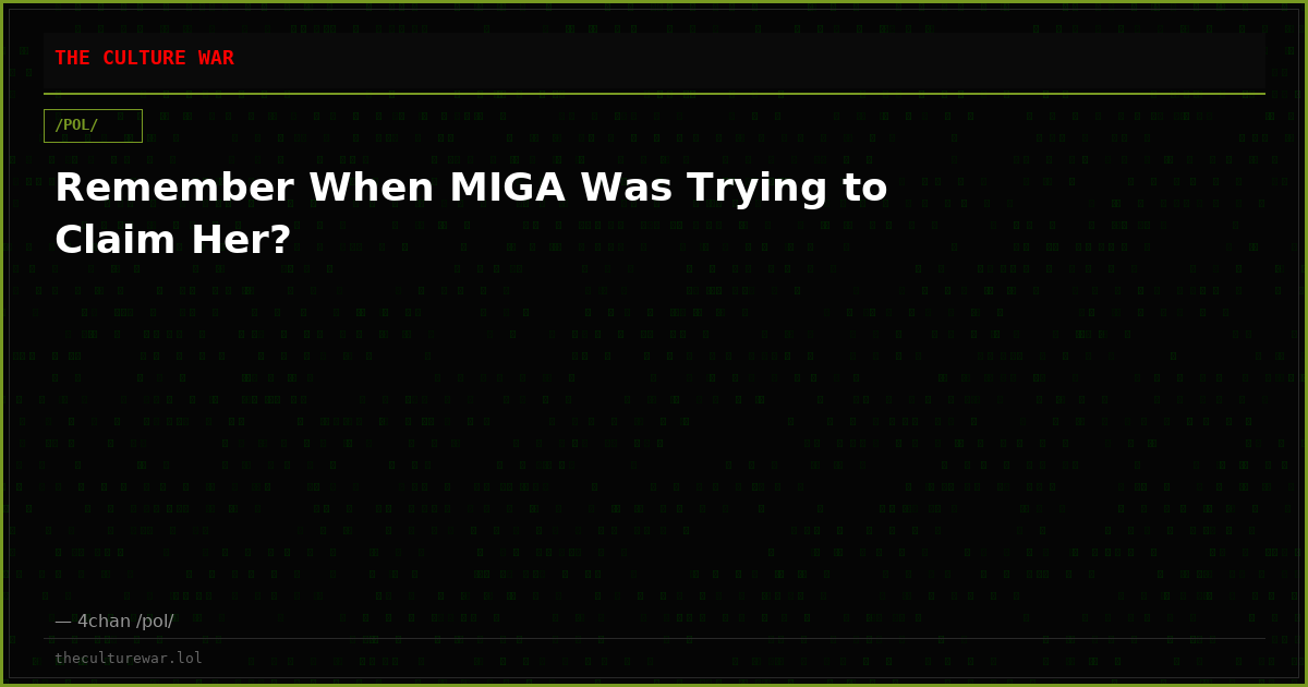 Remember When MIGA Was Trying to Claim Her?