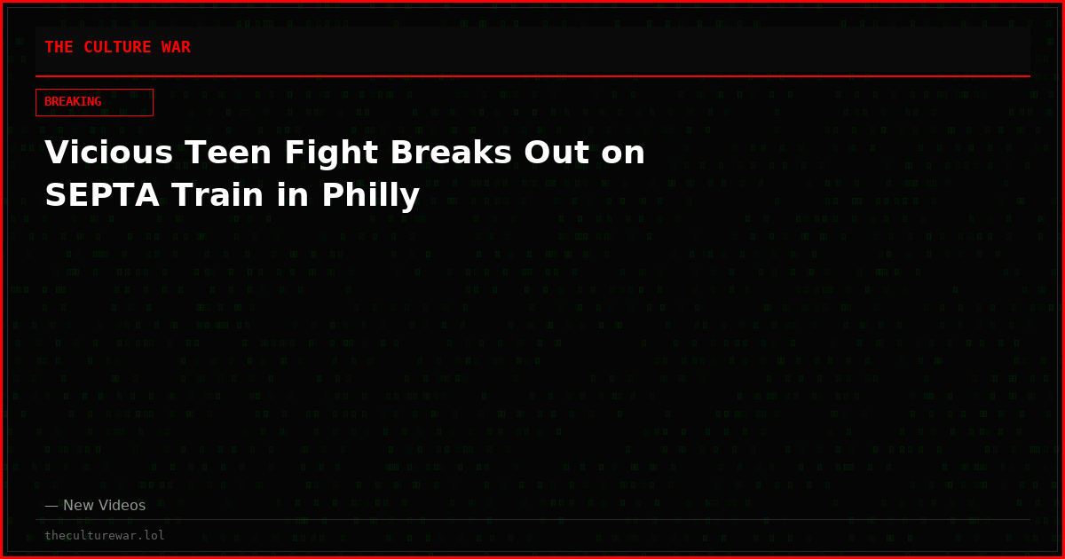 Vicious Teen Fight Breaks Out on SEPTA Train in Philly