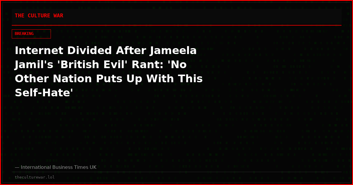 Internet Divided After Jameela Jamil's 'British Evil' Rant: 'No Other Nation Puts Up With This Self-Hate'