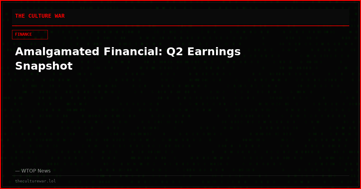 Amalgamated Financial: Q2 Earnings Snapshot