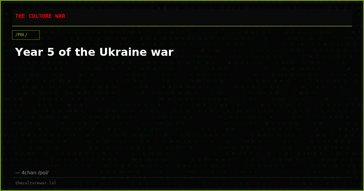 Year 5 of the Ukraine war