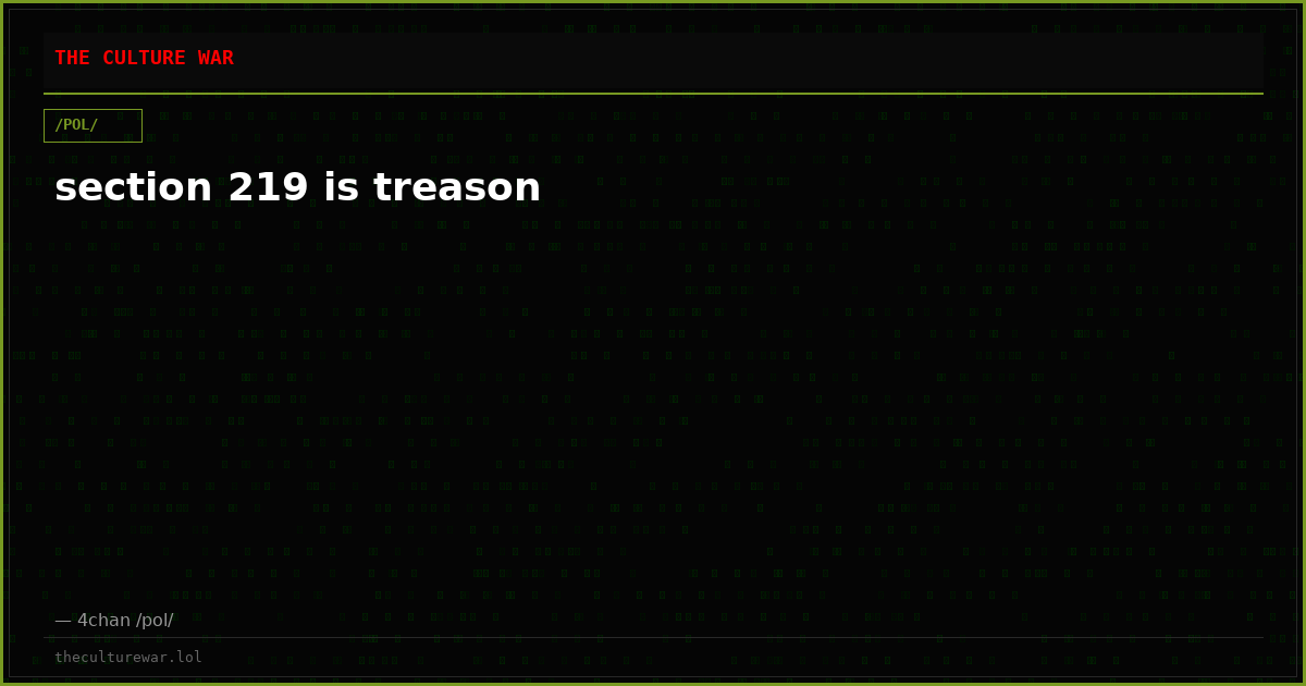 section 219 is treason