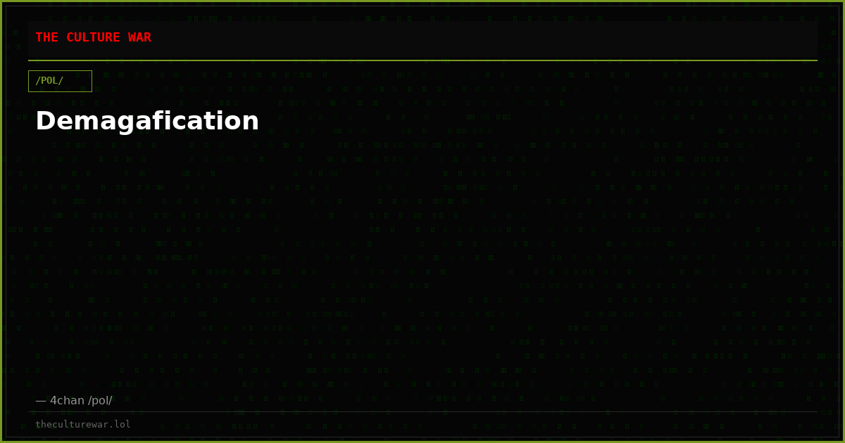 Demagafication
