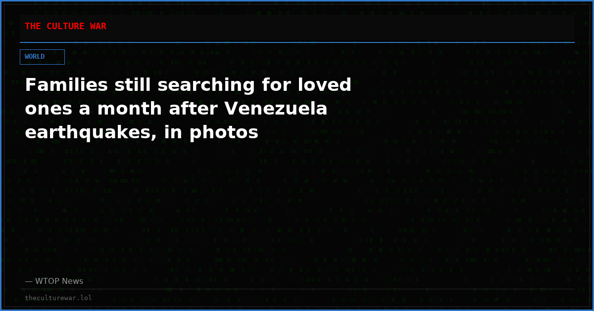 Families still searching for loved ones a month after Venezuela earthquakes, in photos