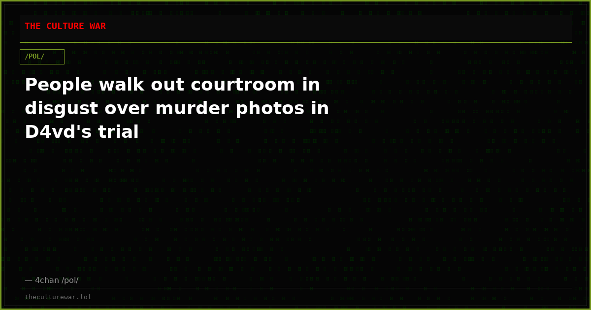 People walk out courtroom in disgust over murder photos in D4vd's trial