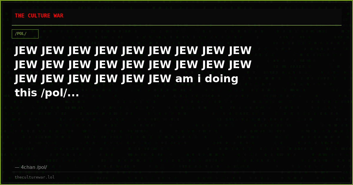JEW JEW JEW JEW JEW JEW JEW JEW JEW JEW JEW JEW JEW JEW JEW JEW JEW JEW JEW JEW JEW JEW JEW JEW am i doing this /pol/...