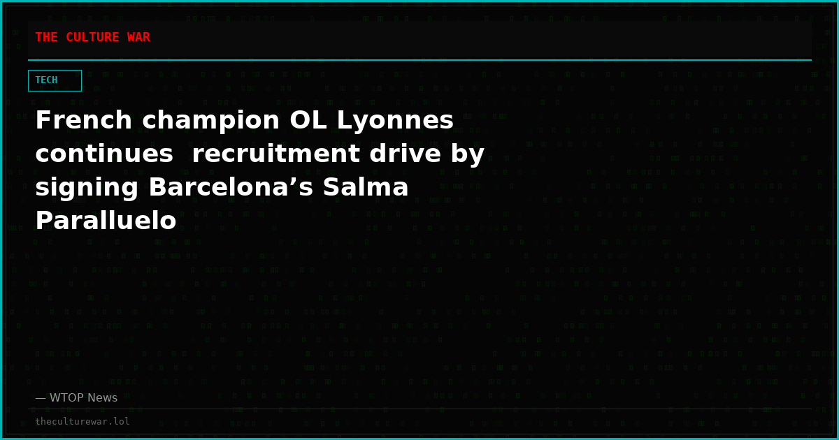 French champion OL Lyonnes continues  recruitment drive by signing Barcelona’s Salma Paralluelo