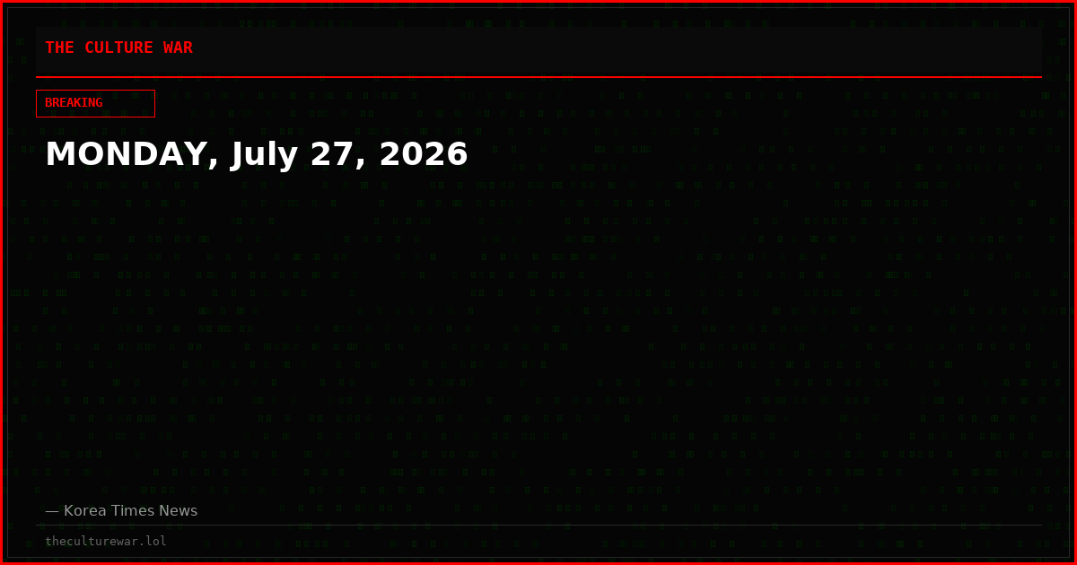 MONDAY, July 27, 2026