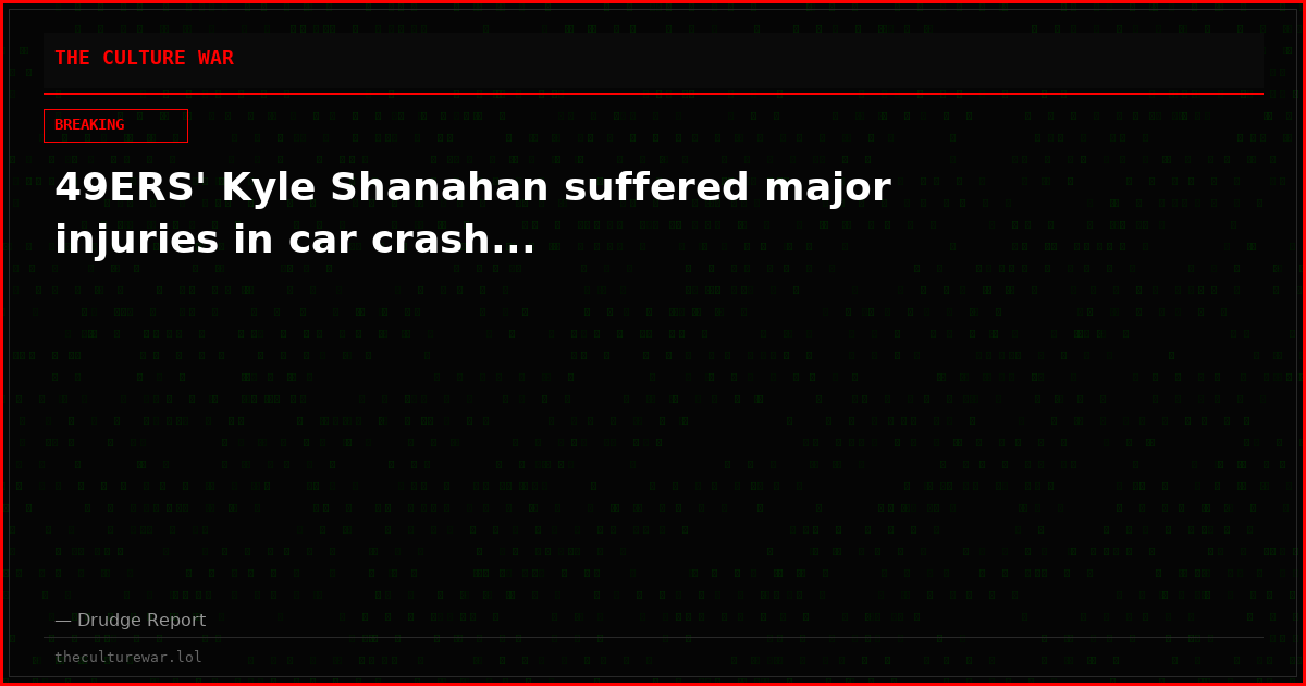 49ERS' Kyle Shanahan suffered major injuries in car crash...