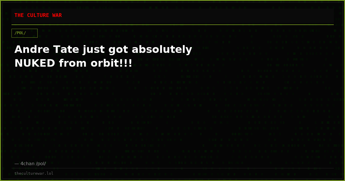 Andre Tate just got absolutely NUKED from orbit!!!