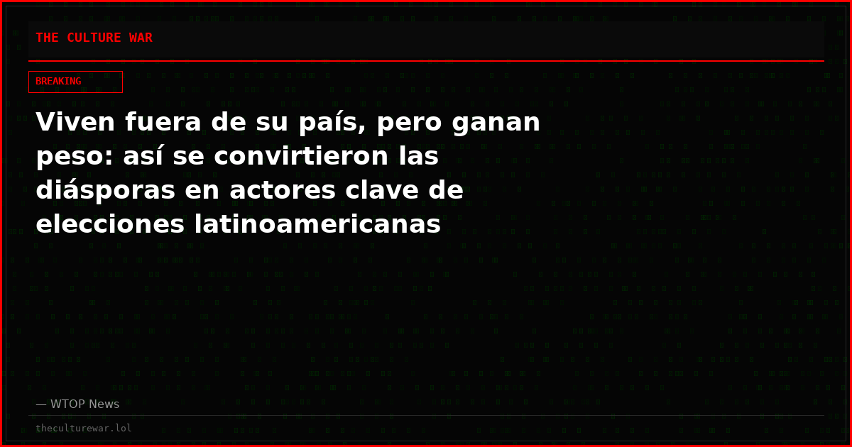 Viven fuera de su país, pero ganan peso: así se convirtieron las diásporas en actores clave de elecciones latinoamericanas