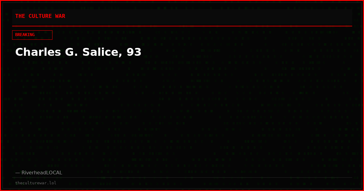 Charles G. Salice, 93