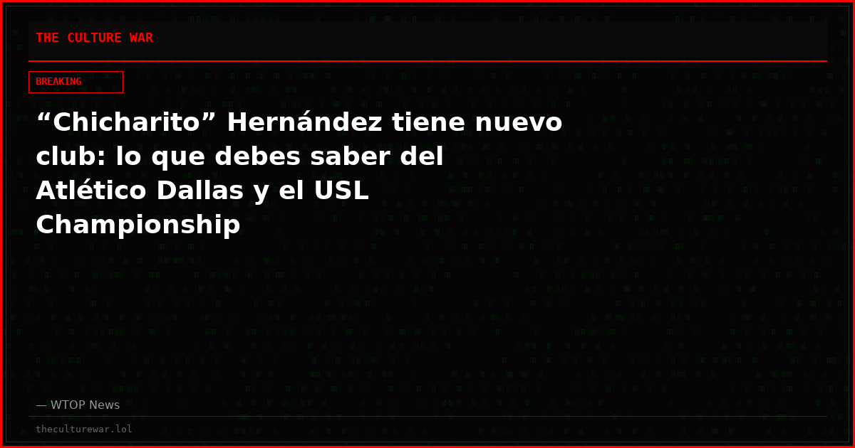 “Chicharito” Hernández tiene nuevo club: lo que debes saber del Atlético Dallas y el USL Championship